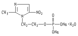 甲硝唑磷酸二钠结构式