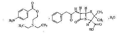 普鲁卡因青霉素结构式