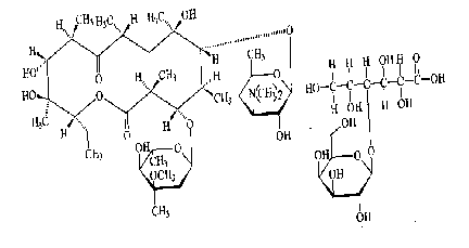 乳糖酸红霉素结构式