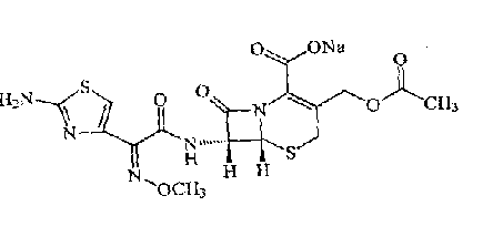 头孢噻肟钠结构式