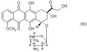 盐酸表阿霉素结构式