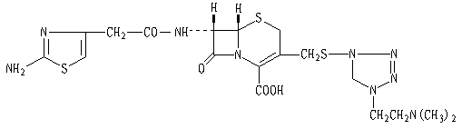 盐酸头孢替安结构式