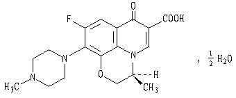 左氧氟沙星结构式