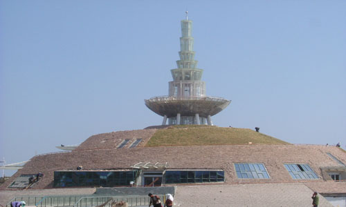 建设中的潮汐塔