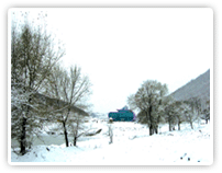 莲花山雪景