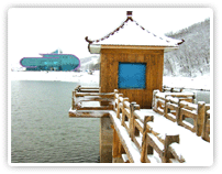 莲花山雪景