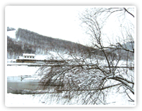 莲花山雪景