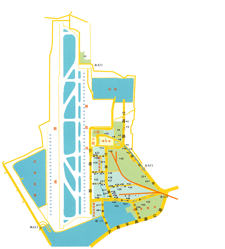 虹桥机场平面图