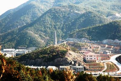 延安宝塔山全景