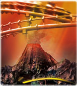 维苏威火山轨道 体验高速蜿蜒运行的惊险刺激
