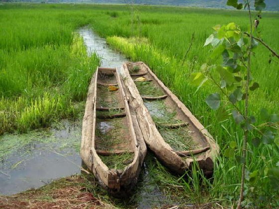 泸沽湖小舟