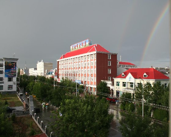 布尔津城区街景