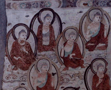 龟兹古城阿艾石窟壁画